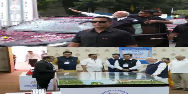 PM Modi’s Grand Roadshow and Exhibition Inspection Kickstart ‘Samudra Se Samriddhi’ Event in Bhavnagar