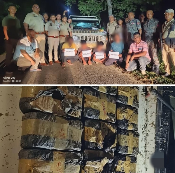 Image related to the Drugs Worth ₹90 Crore Seized in Cachar and Two Arrest.