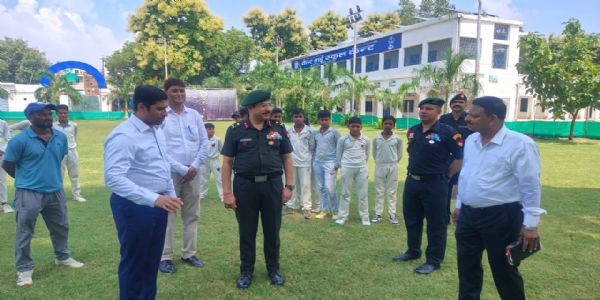 Major General D. R. Rai visits Cantonment Board schools