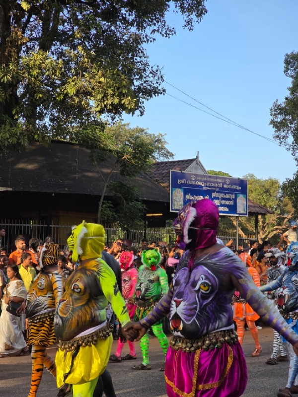 Tiger Dance concludes Onam