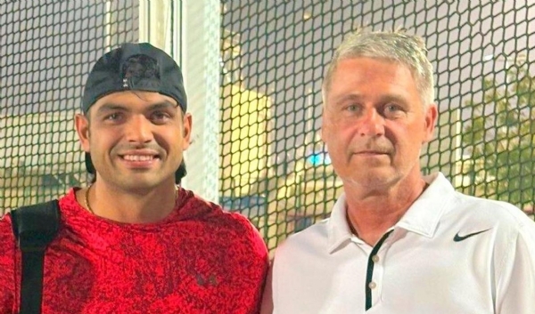 Neeraj Chopra and Czech legend Jan Zelezny Neeraj Chopra and Czech legend Jan Zelezny