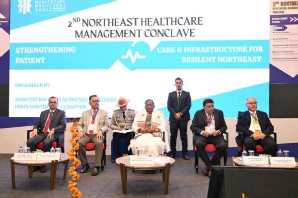 Assam Governor Lakshman Prasad Acharya Inaugurating 2nd Northeast Healthcare Management Conclave.