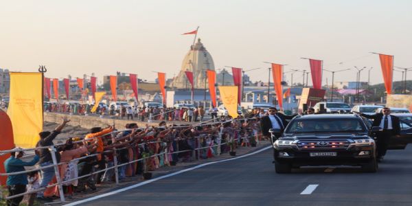 PM Modi Arrives in Somnath for Historic Three-Day Gujarat Sojourn, Kicks Off Somnath Swabhiman Parv Amidst Grand Celebrations