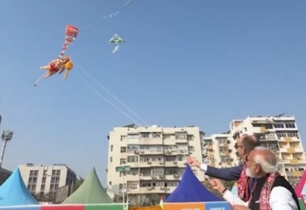 Prime Minister Modi and German Chancellor Merz Celebrate Makar Sankranti at Vibrant Kite Festival Prime Minister Modi and German Chancellor Merz Celebrate Makar Sankranti at Vibrant Kite Festival