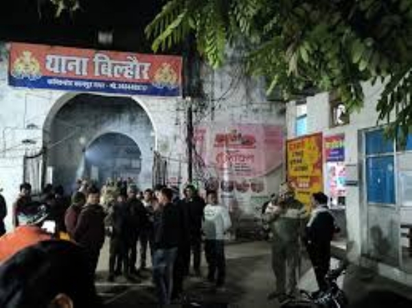 VHP Bajrang Dal protest animal remains at Bilhaur PS