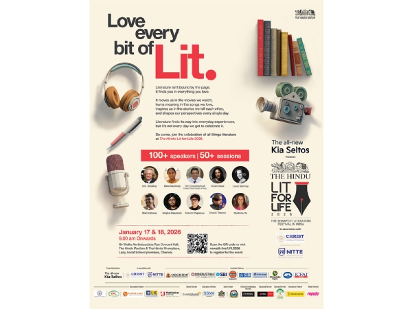 The Hindu Lit For Life 2026 returns to Chennai on January 17 and 18