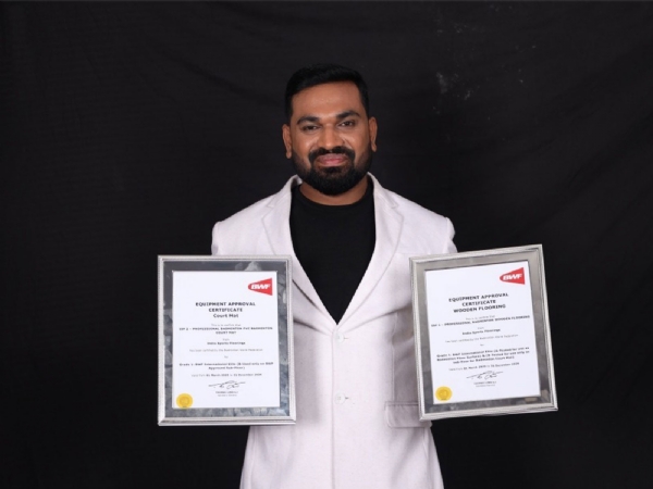 India Sports Floorings secures BWF certification