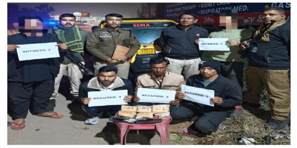 Huge Quantity of Heroin Seized, Three Drug Peddlers Arrested