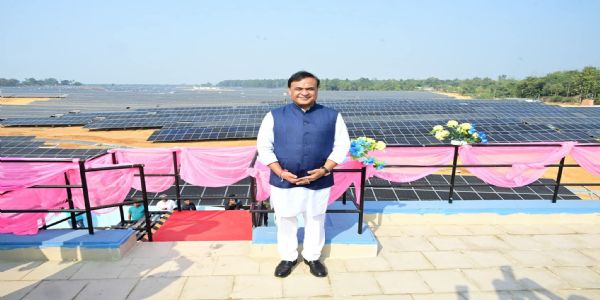 CM Sarma inaugurates 70 MW solar power project at Khudigaon