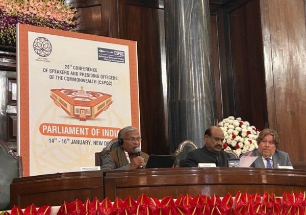 Rajya Sabha Deputy Chairman Harivansh during the 28th Conference of Presiding Officers and Procedural Authorities of Commonwealth Parliaments