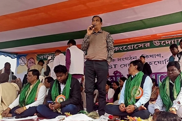 TMC leader speaking in the meeting