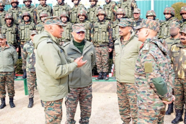 Lt Gen Pratik Sharma reviews security preparedness in Kashmir