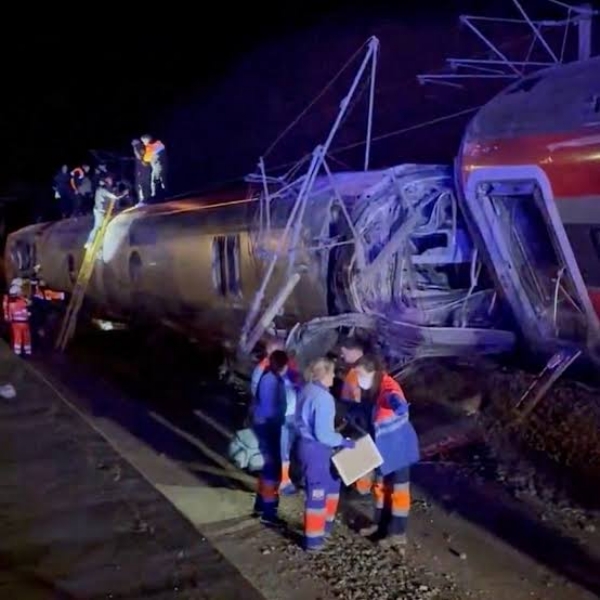 Train collision in southern spain