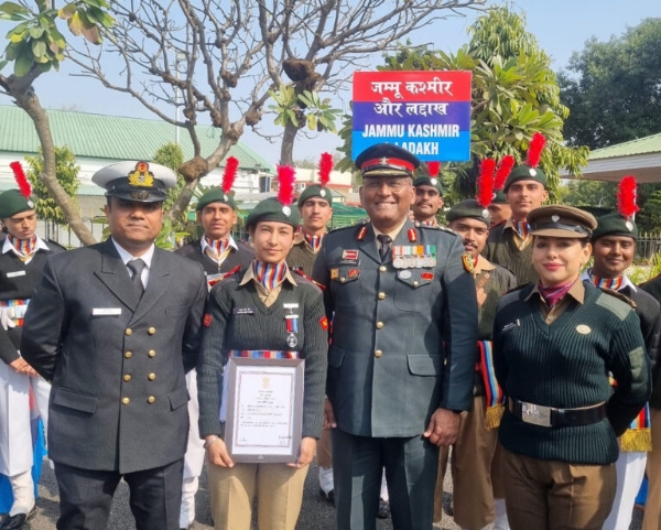 Baramulla NCC Cadet Arpun Deep Kour Conferred Raksha Mantri Padak At RDC 2026