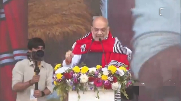 Amit Shah in Assam. Amit Shah in Assam.