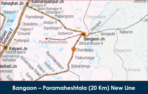 One of the proposed rail lines One of the proposed rail lines