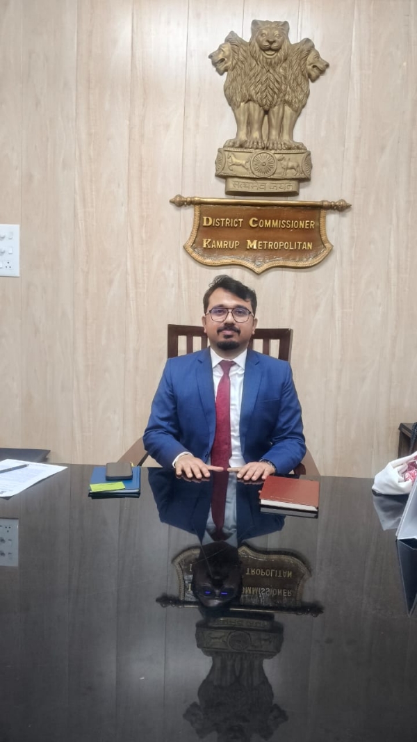 Swapnil Pal after Taking Charge as Kamrup (Metro) District Commissioner. Swapnil Pal after Taking Charge as Kamrup (Metro) District Commissioner.
