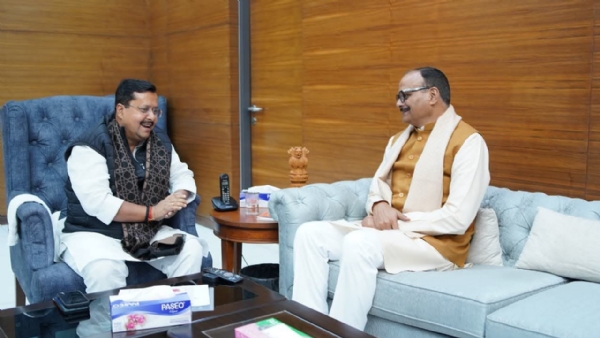 UP Dy CM Brajesh Pathak meets Nitin Navin UP Dy CM Brajesh Pathak meets Nitin Navin