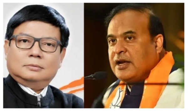 Debabrata Saikia and CM Dr Himanta Biswa Sarma.