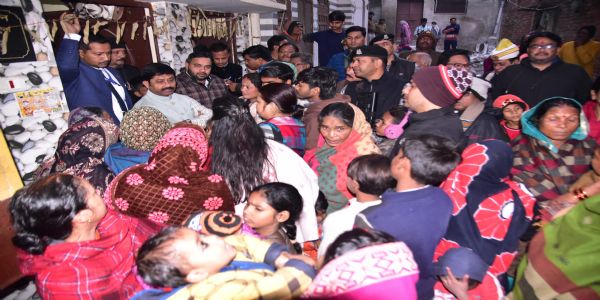 Minister Nandi visited Karelabagh and Rasulpur areas of Prayagraj