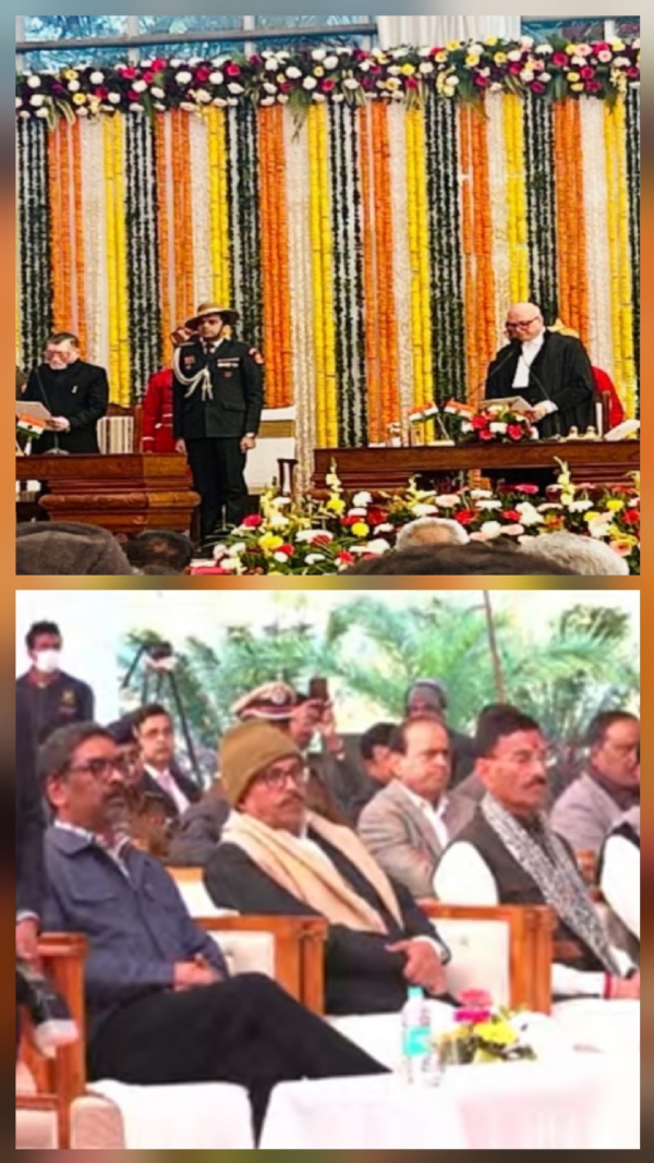 Justice Sonak Takes Oath as Jharkhand High Court Chief Justice Justice Sonak Takes Oath as Jharkhand High Court Chief Justice