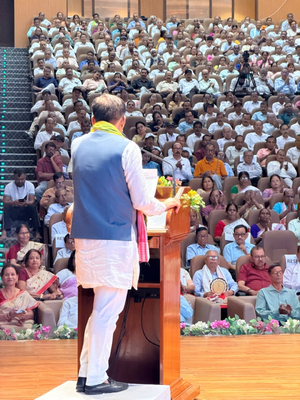 Assam Social Justice and Empowerment Minister Ashwini Rai Sarkar on Thursday addressing the meeting. Assam Social Justice and Empowerment Minister Ashwini Rai Sarkar on Thursday addressing the meeting.