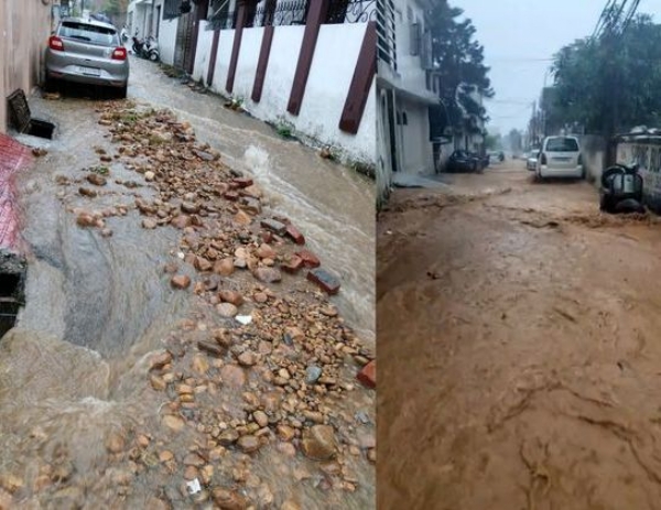 Heavy Rains Disrupt Normal Life In Jammu; Waterlogging, Landslides Hit Several Areas
