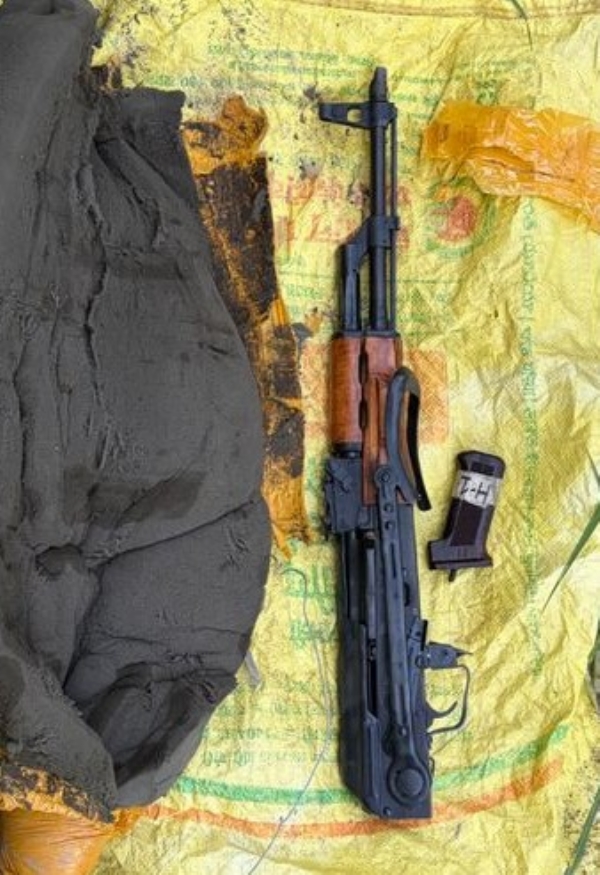 Recovered assault rifle