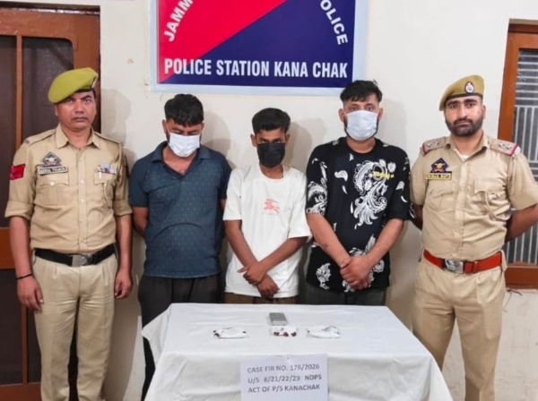 Lady Follower In J&K Police Among 3 Held With Narcotics, Pistols In Jammu