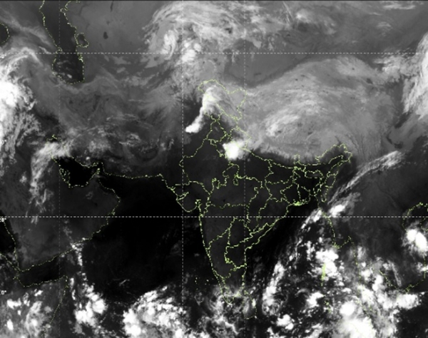 Satellite-based lightning forecast displayed on the India Meteorological Department (IMD) website.