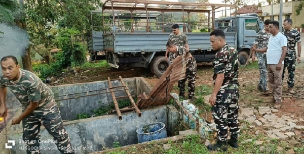 Image of the 1st Battalion SSB Organising Cleanliness Drive Under Swachhata Hi Seva Campaign 2026.