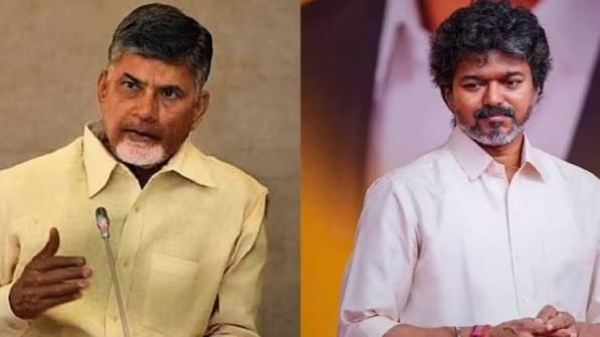 TN CM Vijay and Andhra CM Naidu file pic
