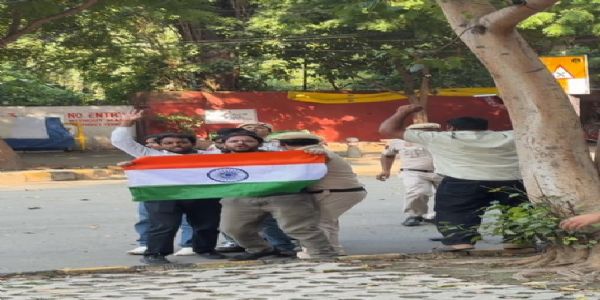 (Lead)CJP and NSUI Stage Fresh Protests in Delhi, Several Detained Amid Jantar Mantar Restrictions