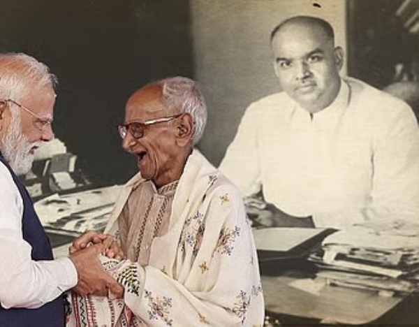 PM Modi with Makhanlal