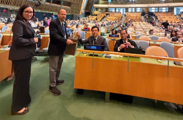 Nepalese delegation at the United Nations. Nepalese delegation at the United Nations.