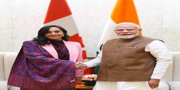 PM Modi Holds Talks with Canadian Foreign Minister Anita Anand to Strengthen Bilateral Ties