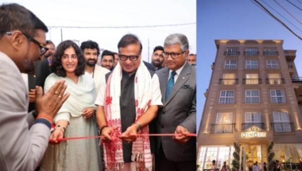 Assam CM Dr Himanta Biswa Sarma Inaugurating the 101st Ginger Hotel Near Guwahati Airport.