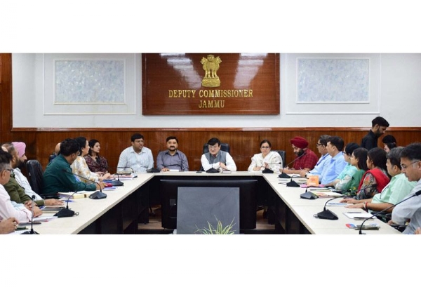 DC Jammu assesses functioning of different deptts