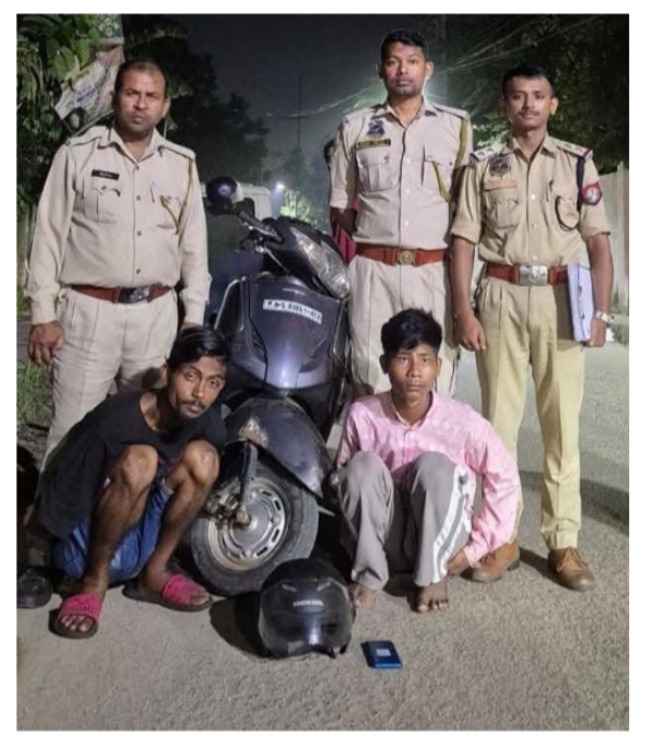 Image of the Two Theft Suspects Injured in Police Firing in Guwahati.