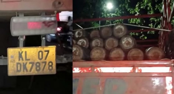 Lorry in which Oxygen cylinder was carried