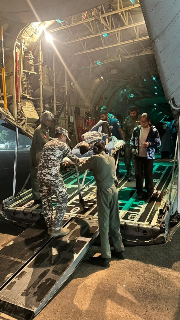 IAF CONDUCTS SHORT-NOTICE CASUALTY EVACUATION FROM LEH IAF CONDUCTS SHORT-NOTICE CASUALTY EVACUATION FROM LEH