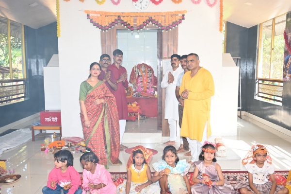 Image of the Kanya Pujan Ceremony Held At SSB’s 1st Battalion In Sonapur.
