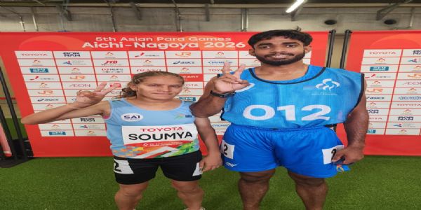 India Shine at Asian Para Games as Soumya Wins Gold and Radha Venkatesh Secures Silver