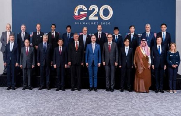 Piyush Goyal during the G20 Trade Ministers’ meeting on the concluding day of the summit in the United States.