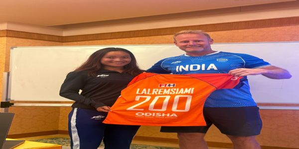 Lalremsiami Completes 200 Senior International Matches; Hockey India Congratulates Star Forward