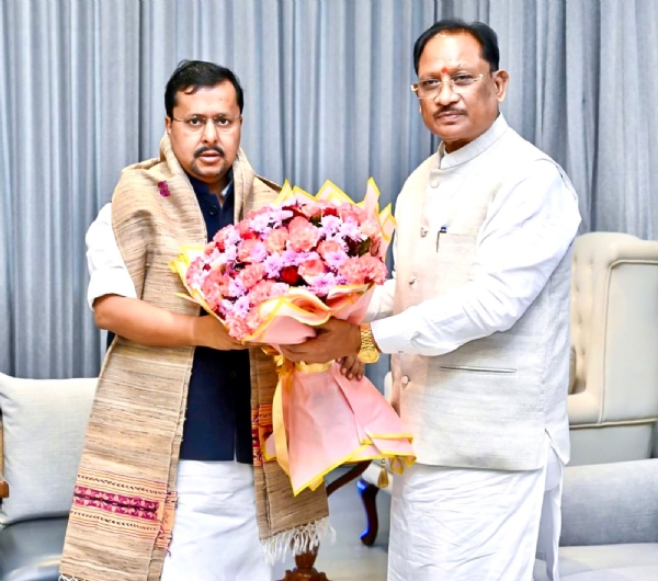 Chhattisgarh CM Vishnu Deo Sai Met BJP President Nitin Nabin