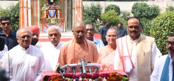 UP CM pays tribute to Father of the Nation, Mahatma Gandhi, on his 157th birth anniversary