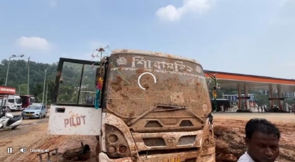 Image of the Landslide In Jorabat in Guwahati Outskirt.