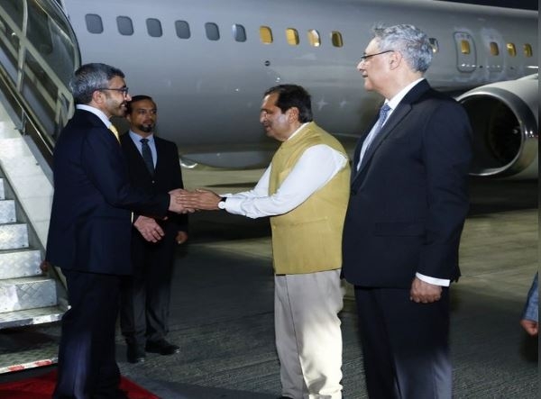 Sheikh Abdullah bin Zayed Al Nahyan, Deputy Prime Minister and Minister of Foreign Affairs of the United Arab Emirates (UAE), arrived in Mumbai on Monday on an official visit.