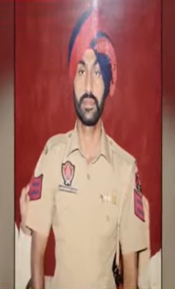 ਸੀਨੀਅਰ ਕਾਂਸਟੇਬਲ ਗੁਰਵਿੰਦਰ ਸਿੰਘ ਦੀ ਫਾਈਲ ਫੋਟੋ।